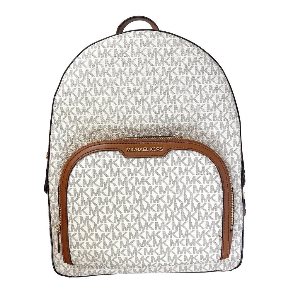 NWT Michael Kors Jaycee Logo Backpack (Vanilla) - Picture 2 of 4